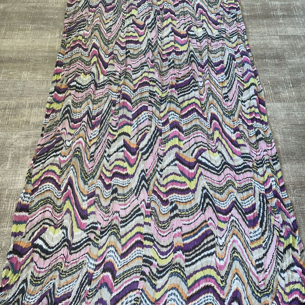 Womens Long Flowing Scarf Shawl  Beach Coverup Purples Pinks Summer 68x36